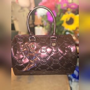 Loungefly Hello Kitty MAROON Embossed Tote Bag Purse Large 👛